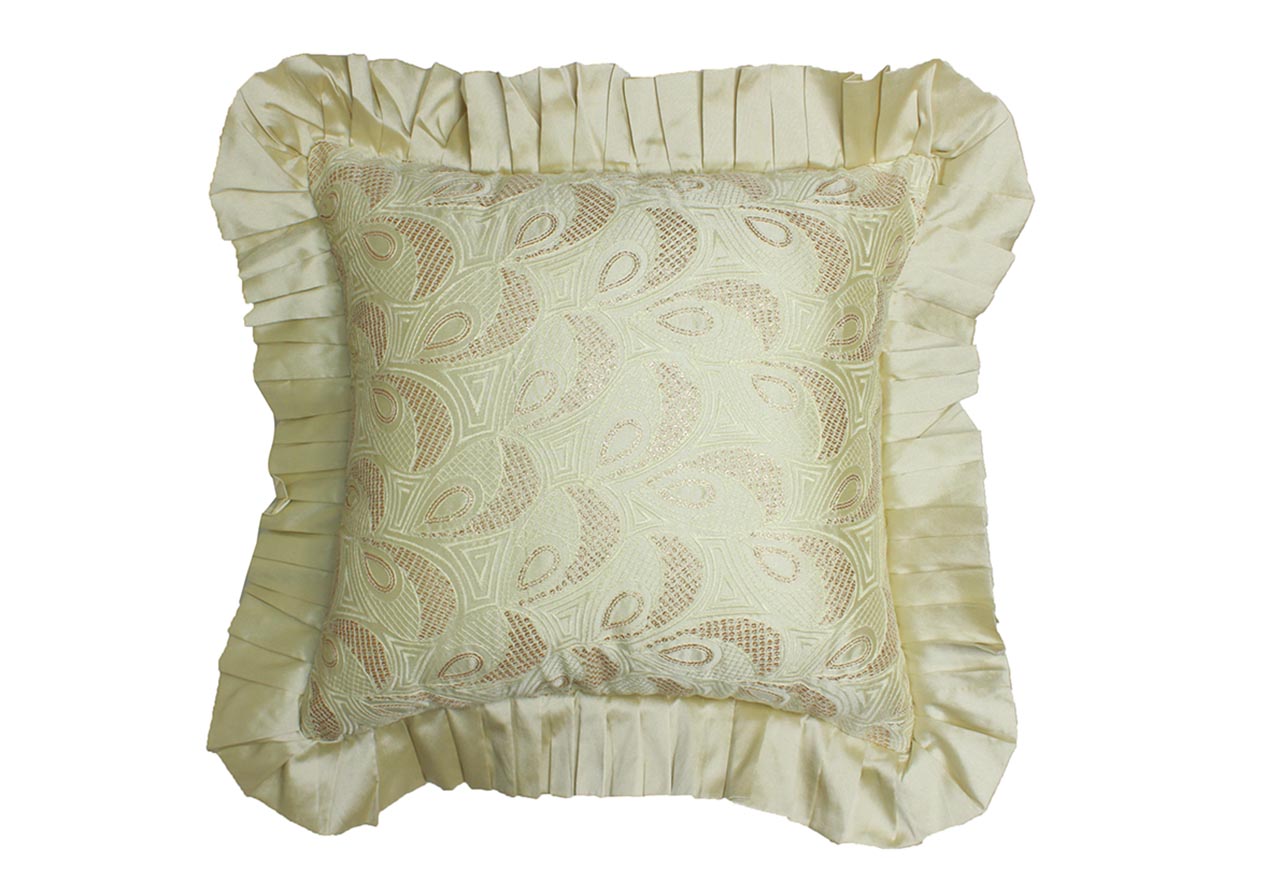 Ivory Grooves Cushion 2 Pc